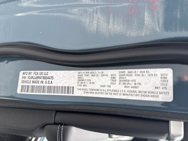 2026 Steel Blue Jeep Grand Cherokee L Limited RWD SUV