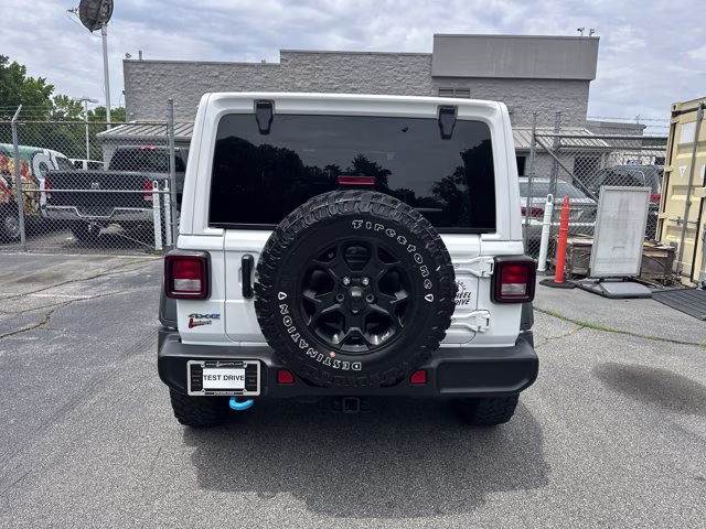 2023 Bright White Clearcoat Jeep Wrangler 4xe 4x4 4X4 Convertible