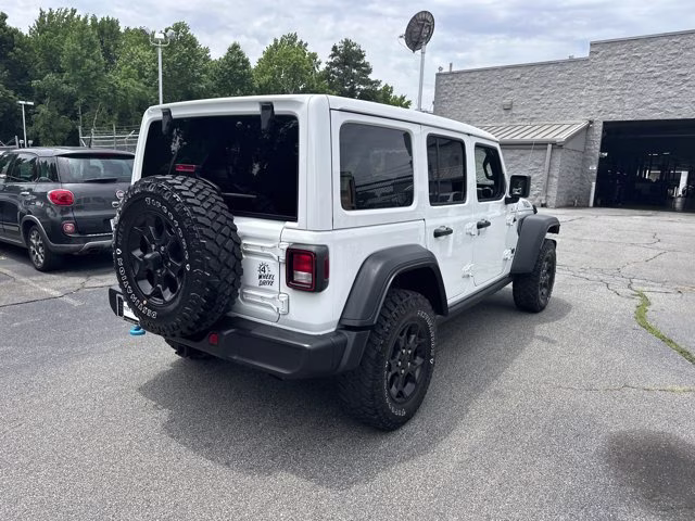 2023 Bright White Clearcoat Jeep Wrangler 4xe 4x4 4X4 Convertible