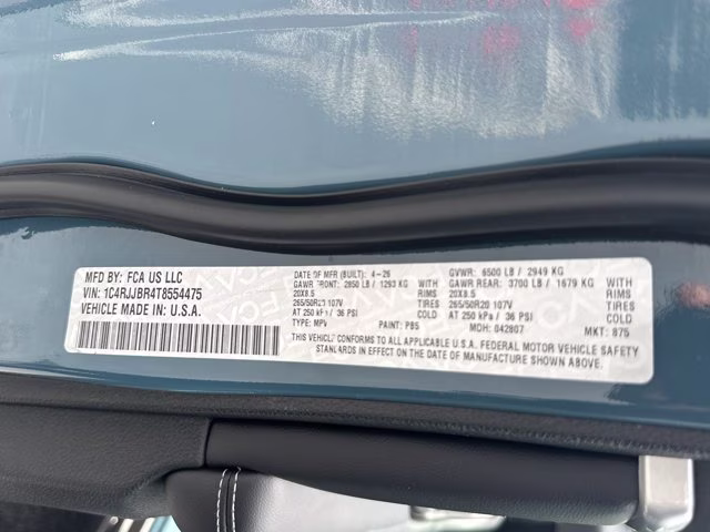 2026 Steel Blue Jeep Grand Cherokee L Limited RWD SUV