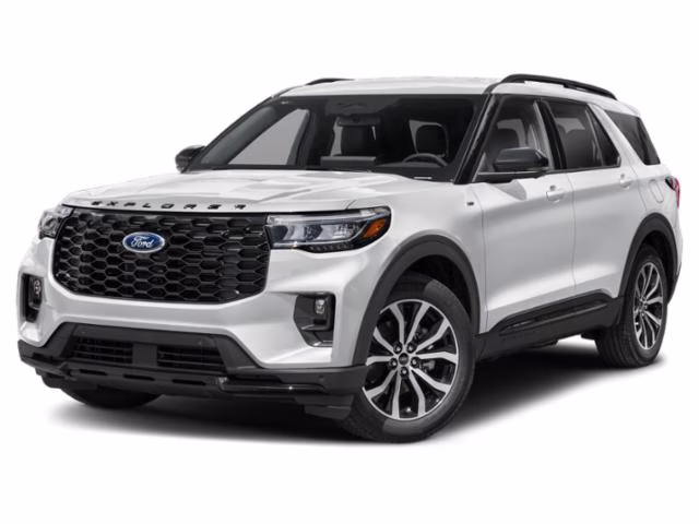 2026 Space White Metallic Ford Explorer ST-Line 4X4 SUV