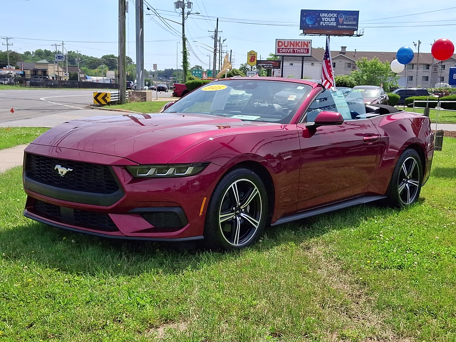 2025 Molten Magenta Metallic Tri-coat - DT Ford Mustang EcoBoost Premium Convertible RWD