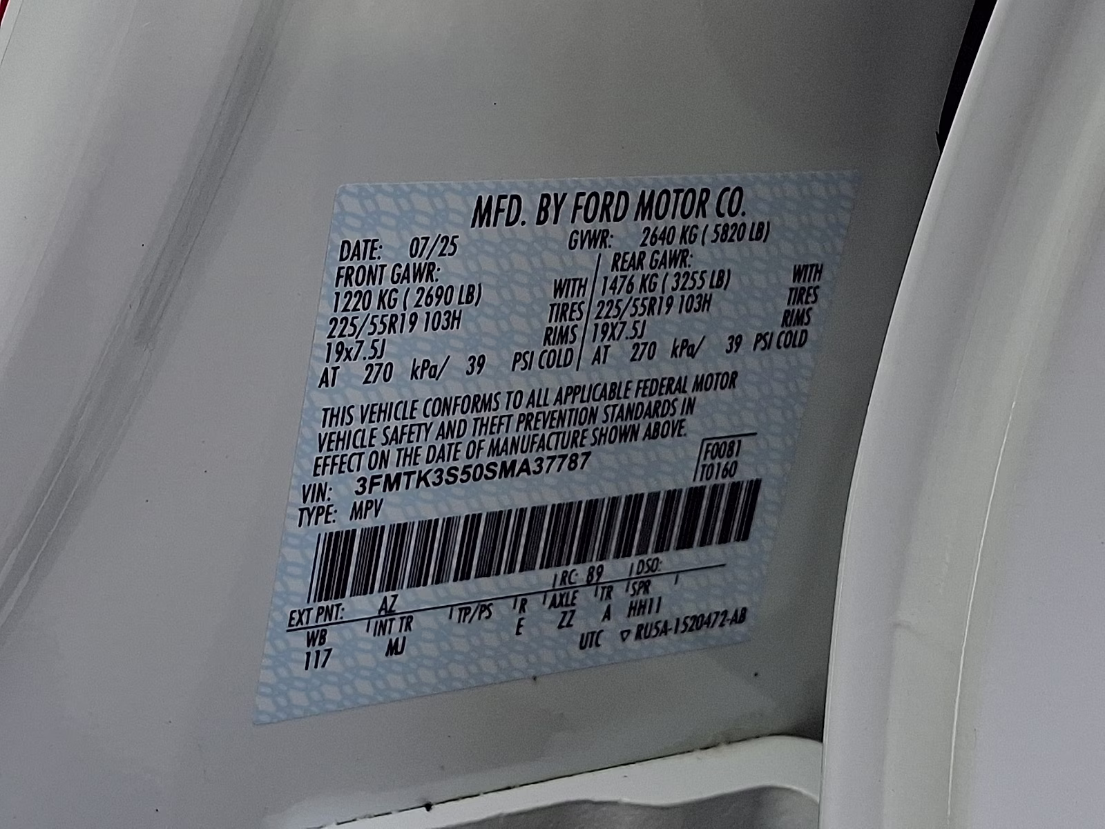 2025 Star White Metallic Tri-Coat - AZ Ford Mustang Mach-E Premium AWD