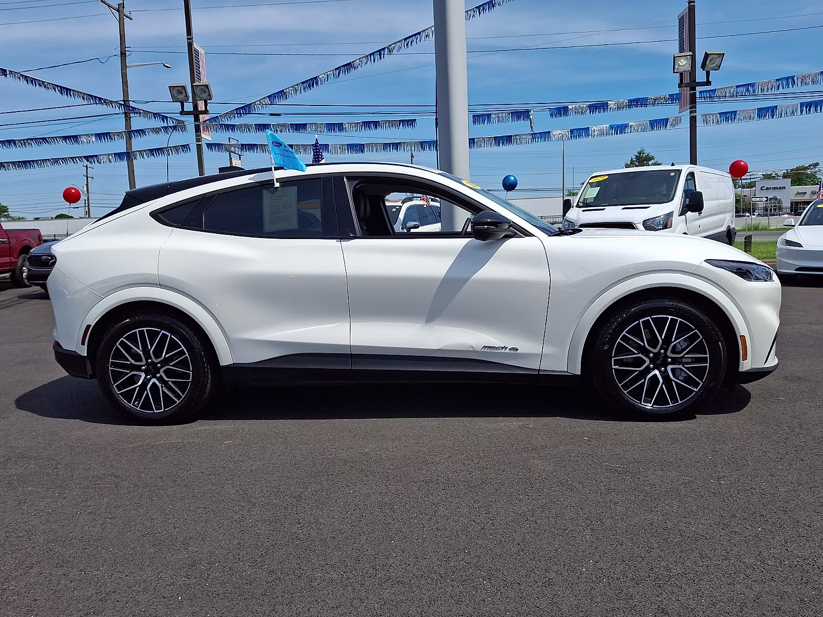 2025 Star White Metallic Tri-Coat - AZ Ford Mustang Mach-E Premium AWD