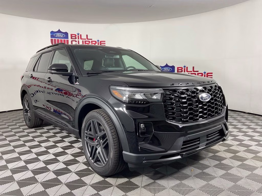 2026 Black Metallic Ford Explorer ST-Line RWD SUV