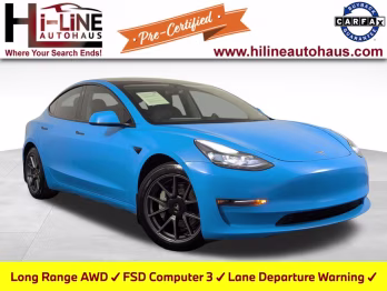 2022 Carolina Blue Tesla Model 3 Long Range AWD Sedan