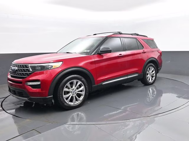 2020 Red Metallic Ford Explorer XLT 4X4 SUV