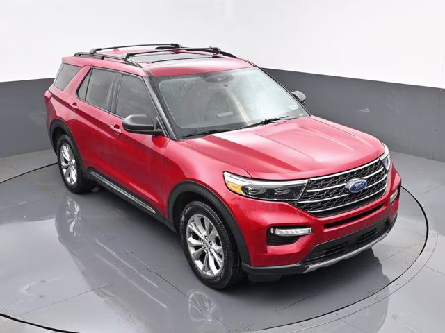 2020 Red Metallic Ford Explorer XLT 4X4 SUV