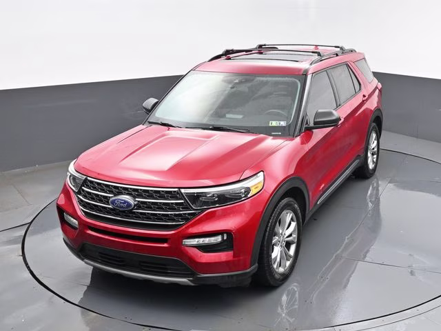 2020 Red Metallic Ford Explorer XLT 4X4 SUV