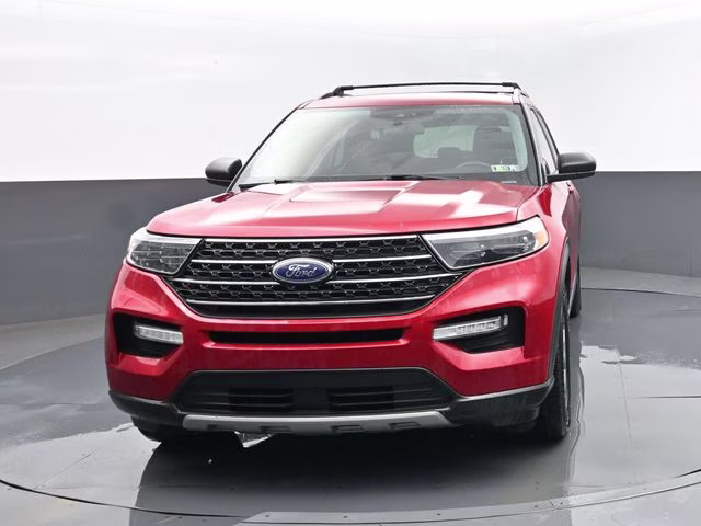2020 Red Metallic Ford Explorer XLT 4X4 SUV