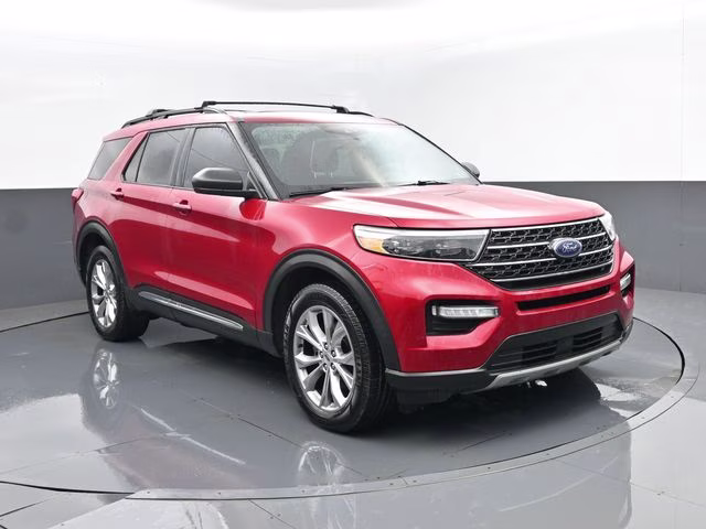 2020 Red Metallic Ford Explorer XLT 4X4 SUV
