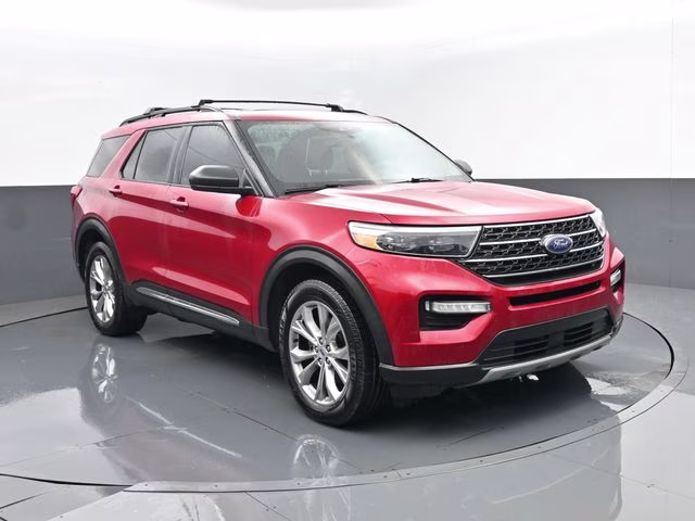2020 Red Metallic Ford Explorer XLT 4X4 SUV