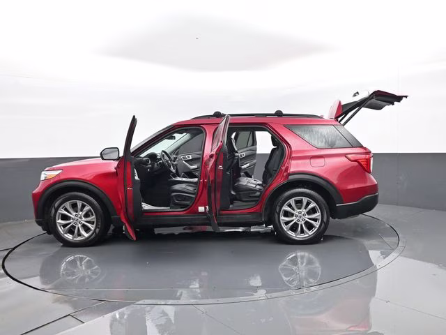 2020 Red Metallic Ford Explorer XLT 4X4 SUV