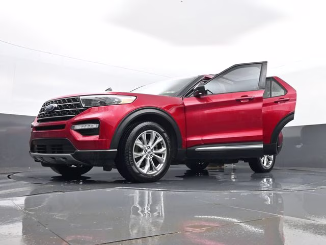 2020 Red Metallic Ford Explorer XLT 4X4 SUV