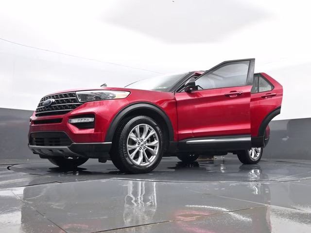 2020 Red Metallic Ford Explorer XLT 4X4 SUV