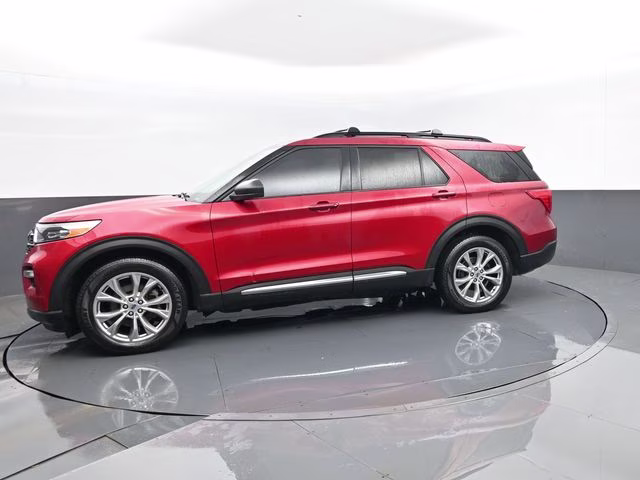 2020 Red Metallic Ford Explorer XLT 4X4 SUV