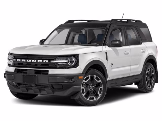 2024 White Ford Bronco Sport Outer Banks 4X4 Crossover