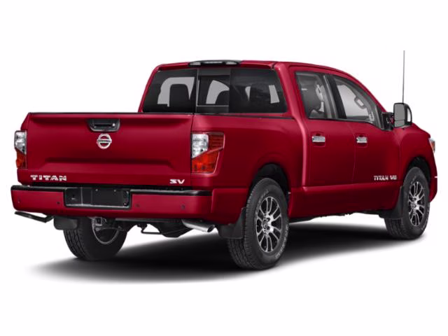 2021 Red Nissan Titan 4X4 Truck