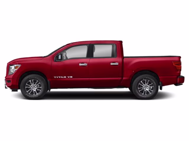 2021 Red Nissan Titan 4X4 Truck
