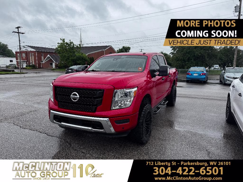 2021 Red Alert Nissan Titan SV 4X4 Truck