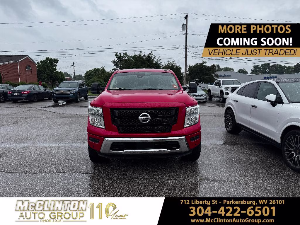 2021 Red Alert Nissan Titan SV 4X4 Truck
