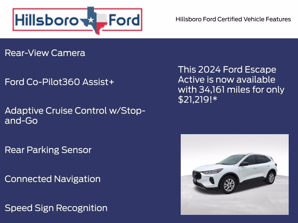 2024 Oxford White Ford Escape Active FWD SUV