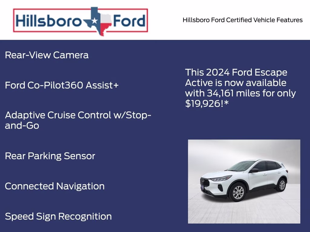 2024 Oxford White Ford Escape Active FWD SUV