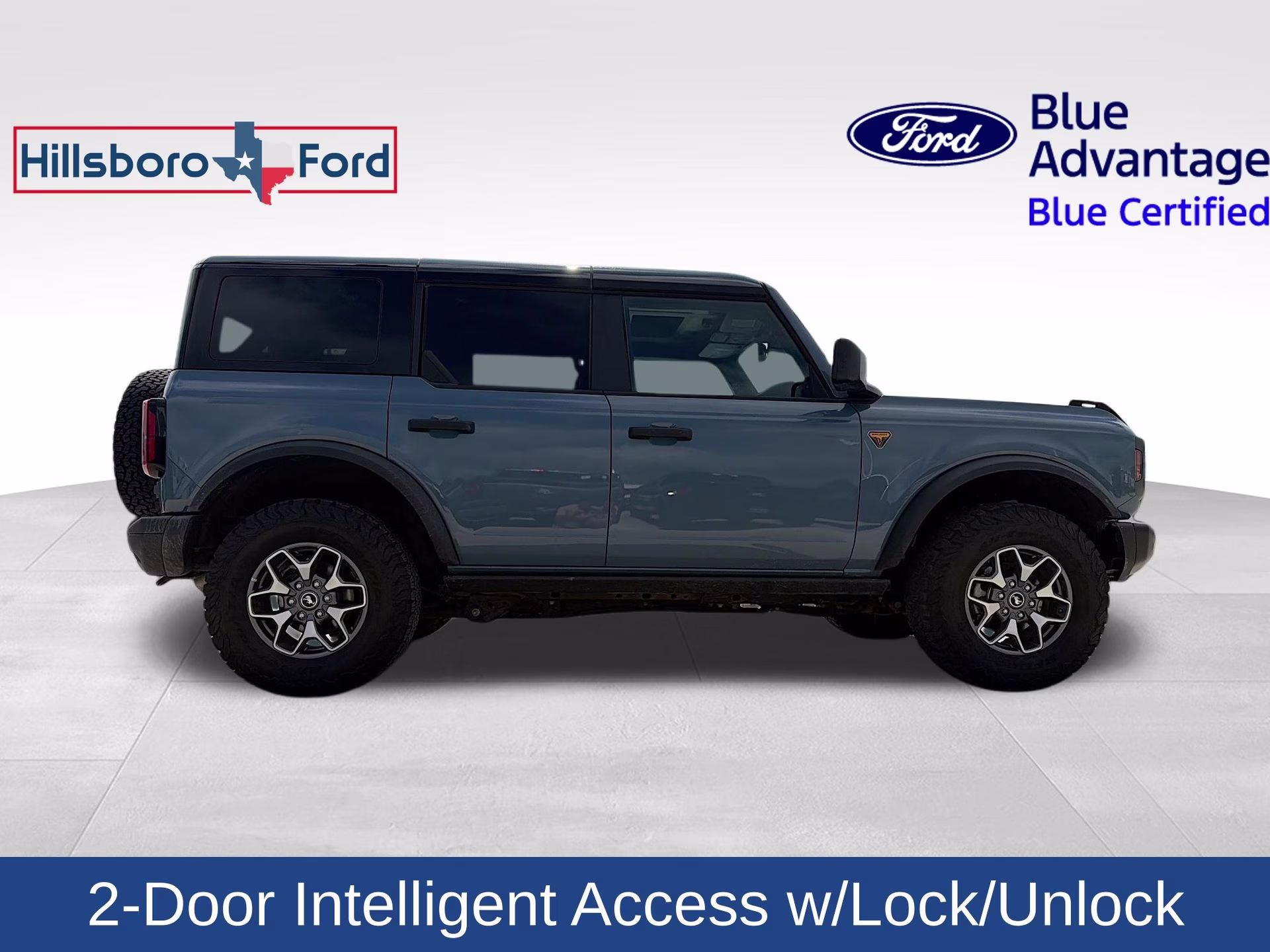 2025 Azure Gray Metallic Tri-Coat Ford Bronco Badlands 4X4 SUV