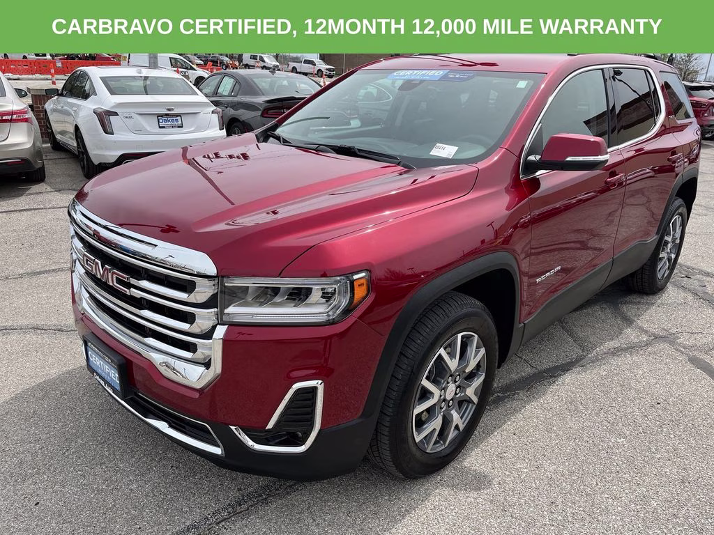 2023 Volcanic Red Tintcoat GMC Acadia SLT FWD SUV