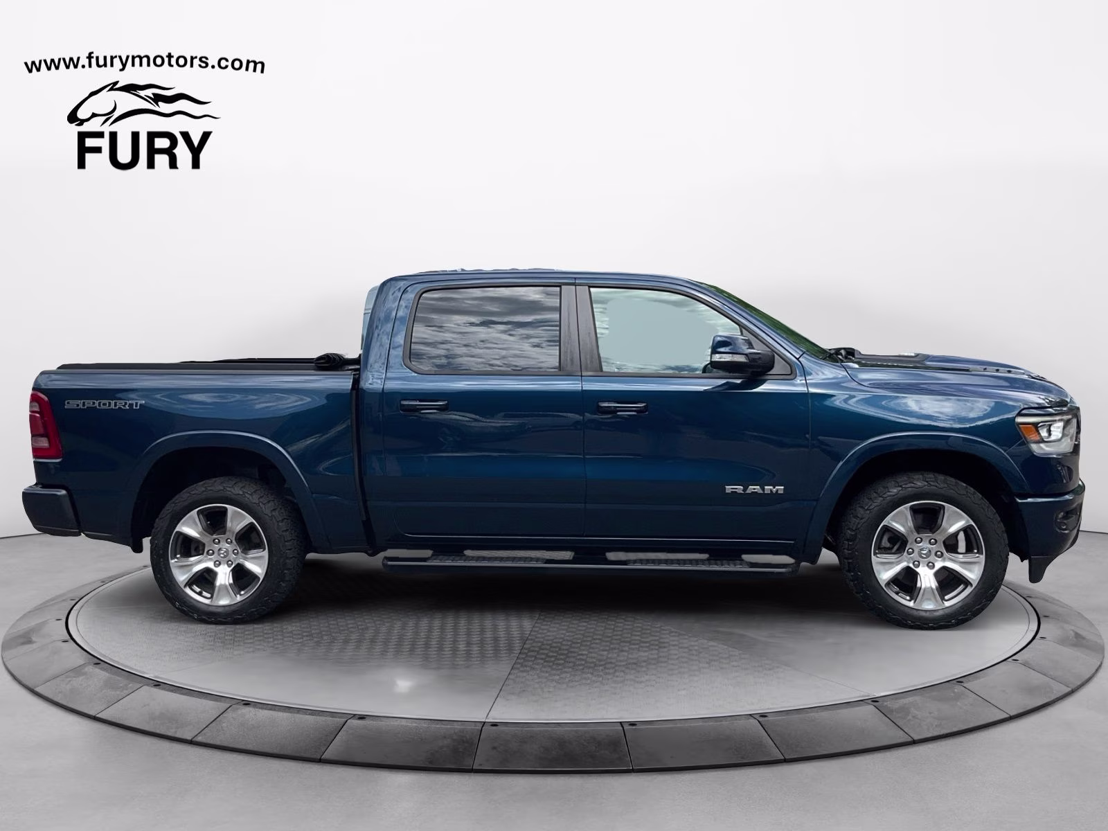 2021 Patriot Blue Pearlcoat Ram 1500 Laramie 4X4 Truck