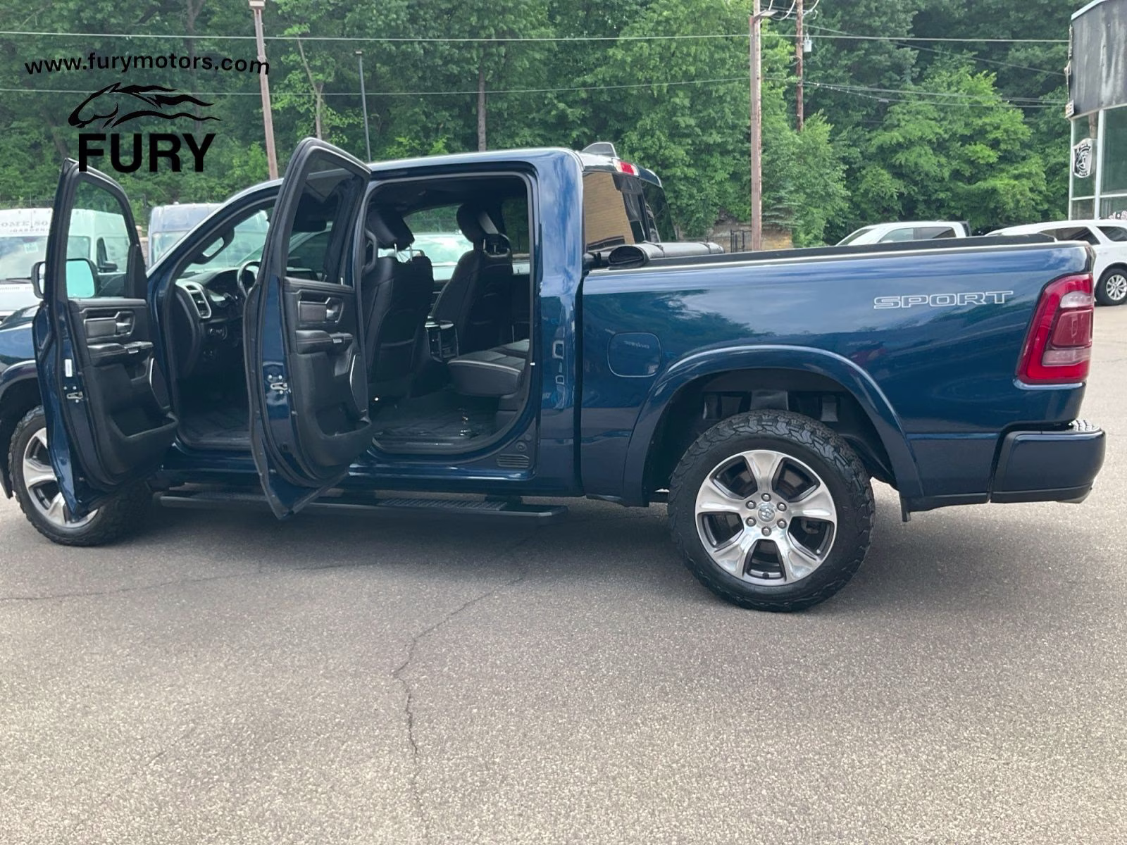 2021 Patriot Blue Pearlcoat Ram 1500 Laramie 4X4 Truck