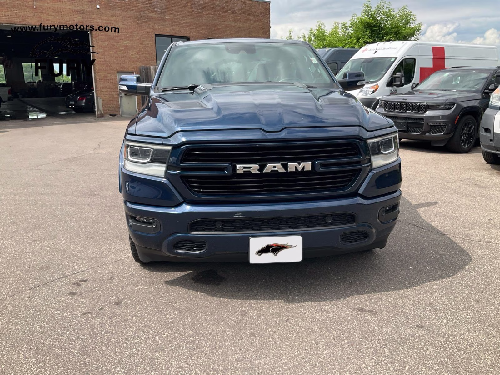 2021 Patriot Blue Pearlcoat Ram 1500 Laramie 4X4 Truck