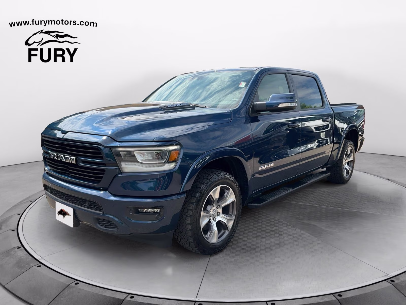 2021 Patriot Blue Pearlcoat Ram 1500 Laramie 4X4 Truck