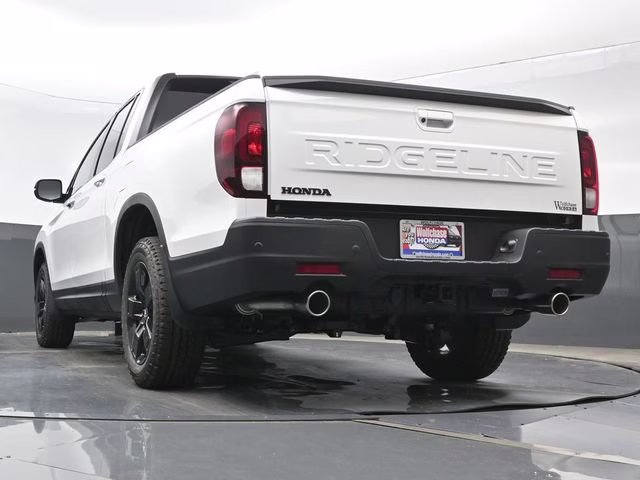 2026 Platinum White Pearl Honda Ridgeline Black Edition AWD Truck