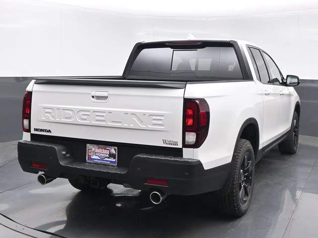 2026 Platinum White Pearl Honda Ridgeline Black Edition AWD Truck