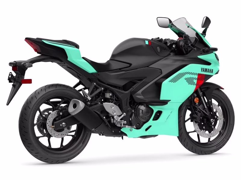 2026 Miami Mint Green / Matte Stealth Black Yamaha YZF-R3 ABS Motorcycle