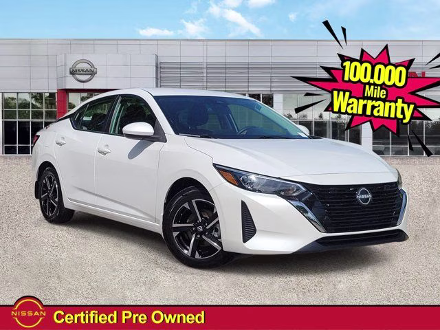 2025 Aspen White Tricoat Nissan Sentra SV FWD Sedan