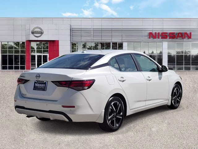 2025 Aspen White Tricoat Nissan Sentra SV FWD Sedan