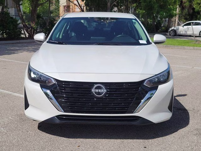 2025 Aspen White Tricoat Nissan Sentra SV FWD Sedan