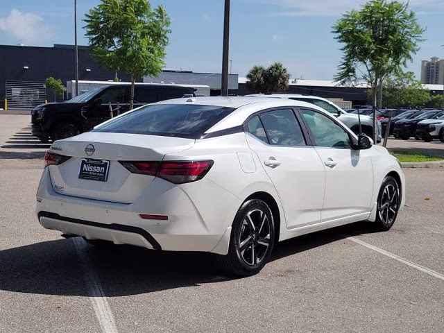 2025 Aspen White Tricoat Nissan Sentra SV FWD Sedan