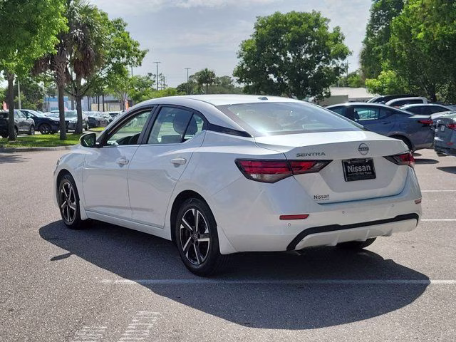 2025 Aspen White Tricoat Nissan Sentra SV FWD Sedan