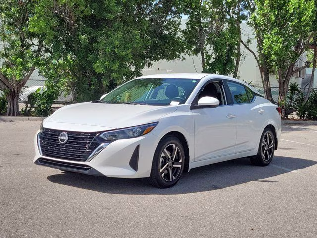2025 Aspen White Tricoat Nissan Sentra SV FWD Sedan