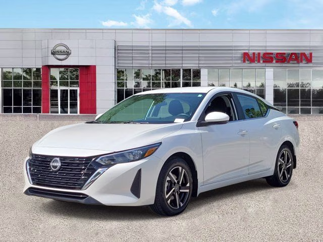 2025 Aspen White Tricoat Nissan Sentra SV FWD Sedan