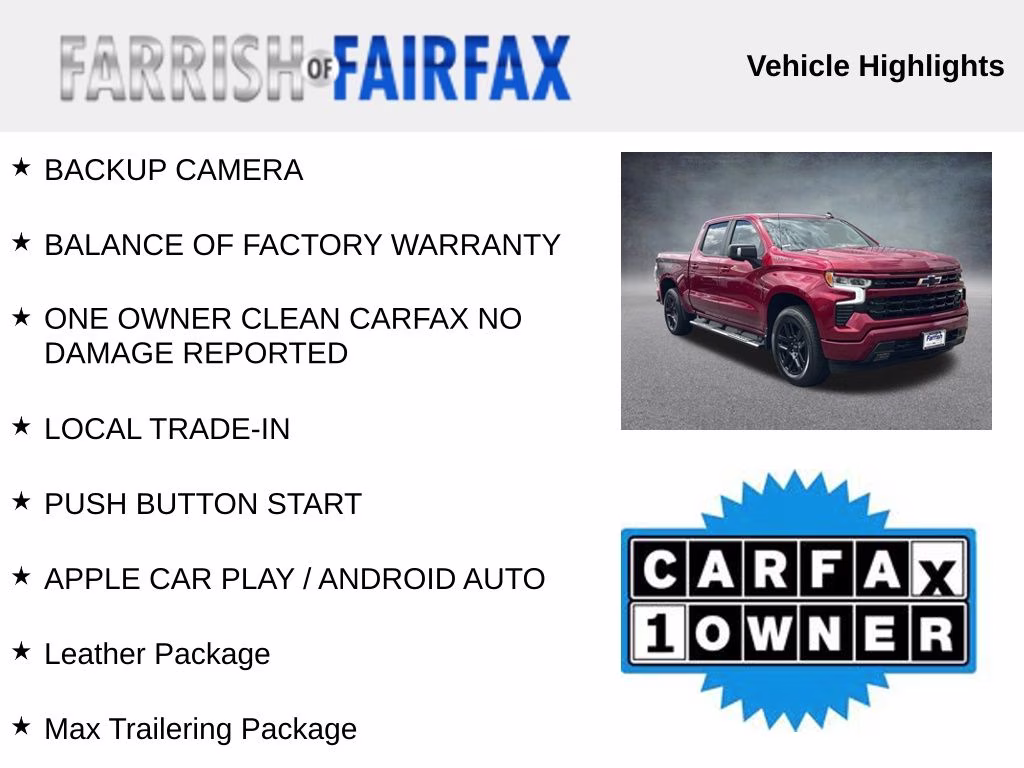 2024 Radiant Red Tintcoat Chevrolet Silverado 1500 RST 4X4 Truck