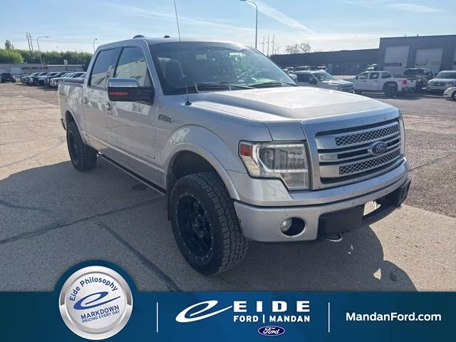 2013 Silver Ford F-150 Platinum 4X4 Truck
