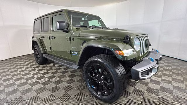 2023 Sarge Green Clearcoat Jeep Wrangler Sahara 4xe 4X4 SUV