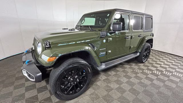 2023 Sarge Green Clearcoat Jeep Wrangler Sahara 4xe 4X4 SUV