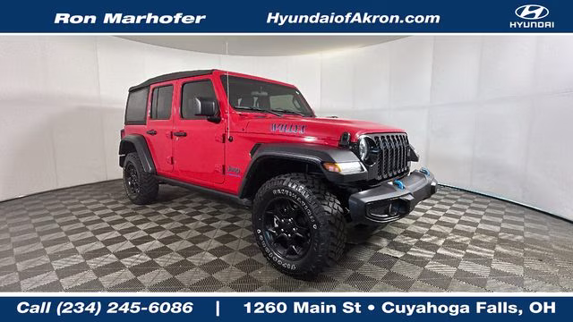2023 Firecracker Red Clearcoat Jeep Wrangler Base 4xe 4X4 SUV