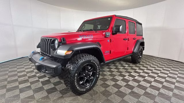2023 Firecracker Red Clearcoat Jeep Wrangler Base 4xe 4X4 SUV