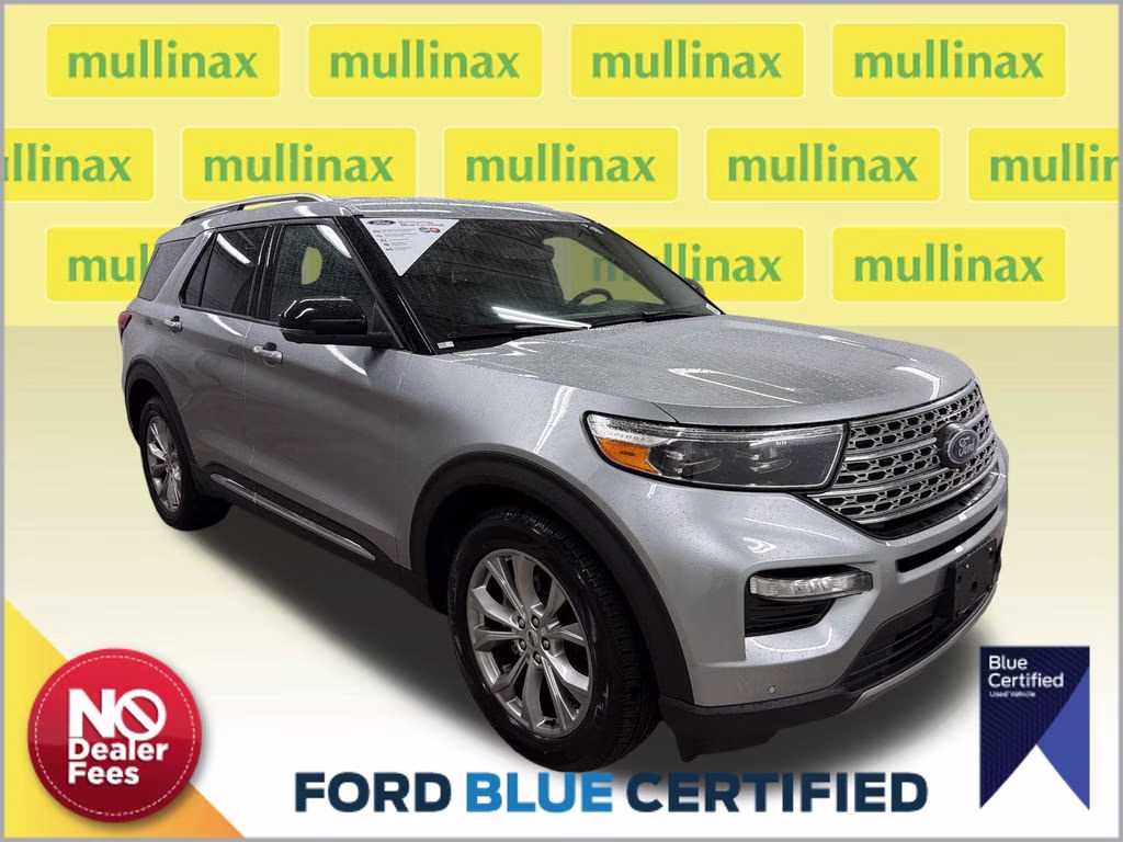 2020 Iconic Silver Metallic Ford Explorer Limited RWD SUV